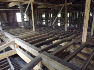 Balcony floor joists